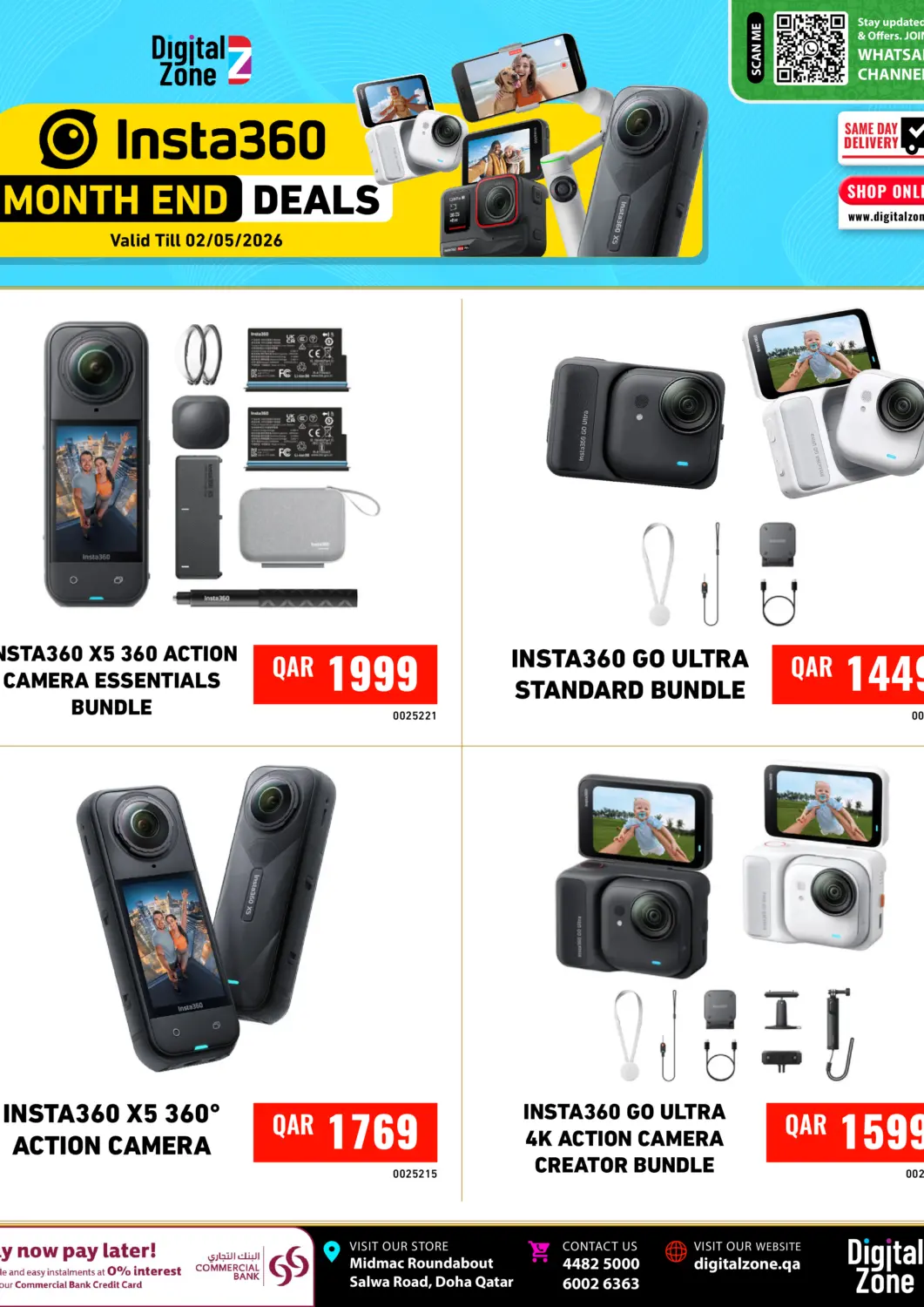 Qatar - Al Wakra Digital Zone Trading offers in D4D Online. Insta360 Month End Deals. . Till 2nd May