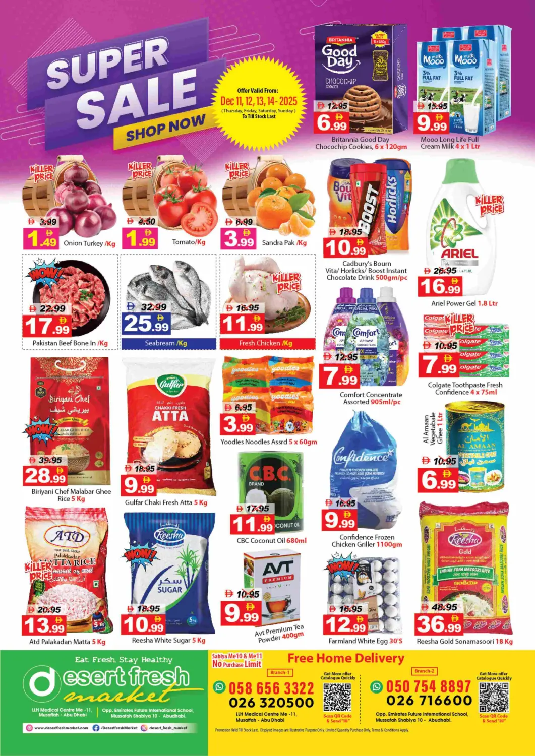 UAE - Abu Dhabi DESERT FRESH MARKET  offers in D4D Online. Super Sale. . Till 14th December