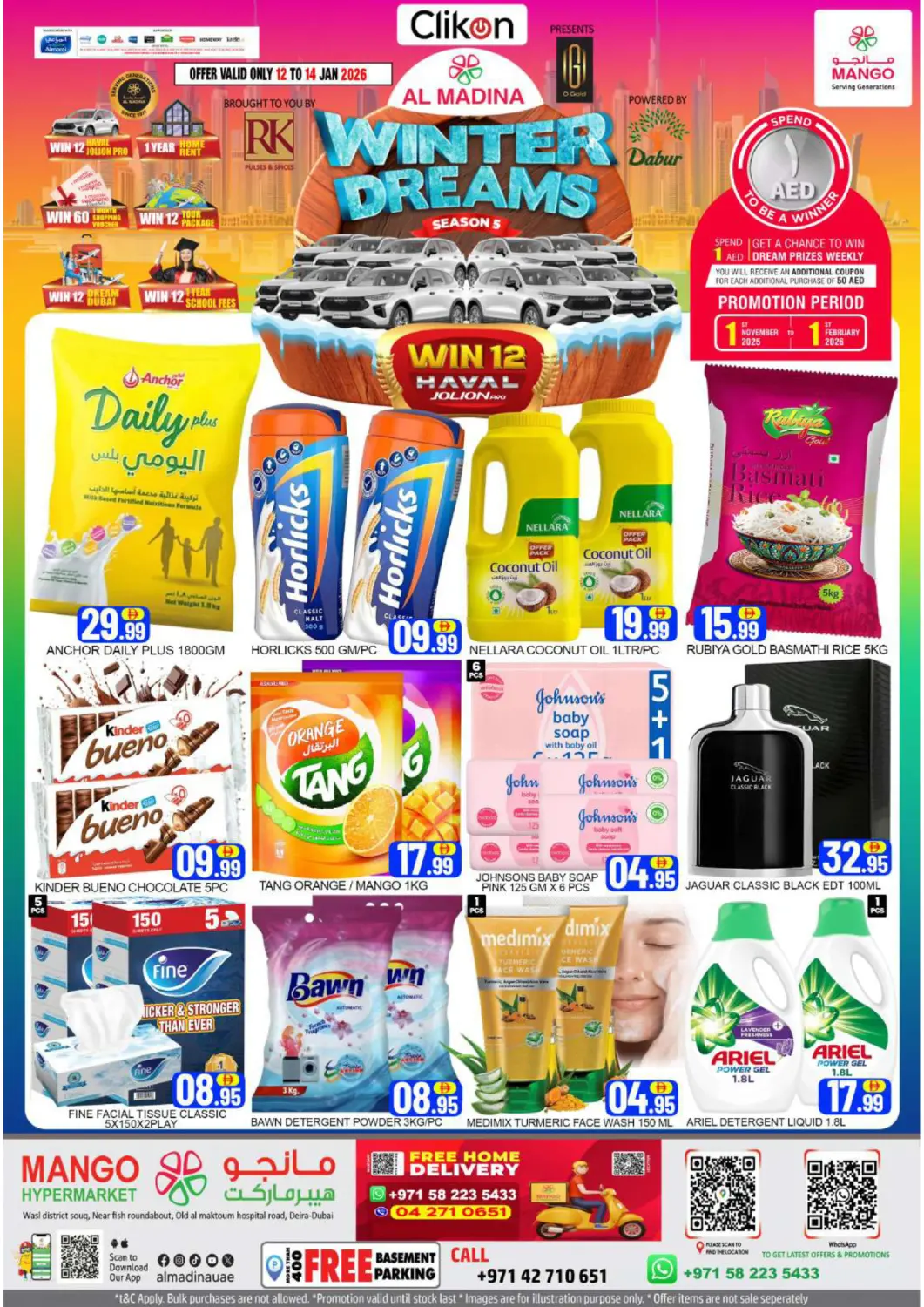 UAE - Dubai Mango Hypermarket LLC offers in D4D Online. Deira - Dubai. . Till 14th January