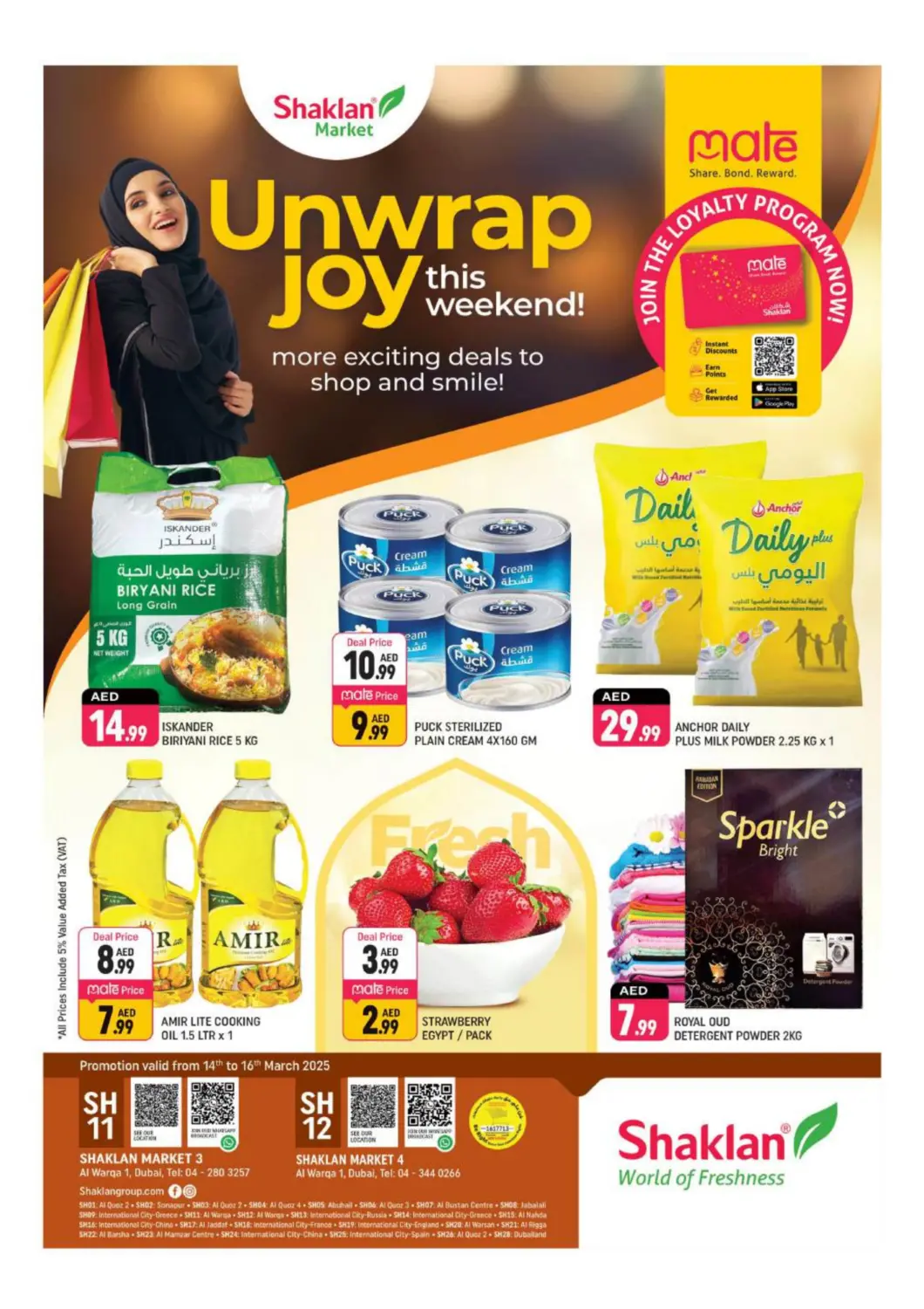 UAE - Dubai Shaklan  offers in D4D Online. Al Warqa 1 , Dubai. . Till 16th March