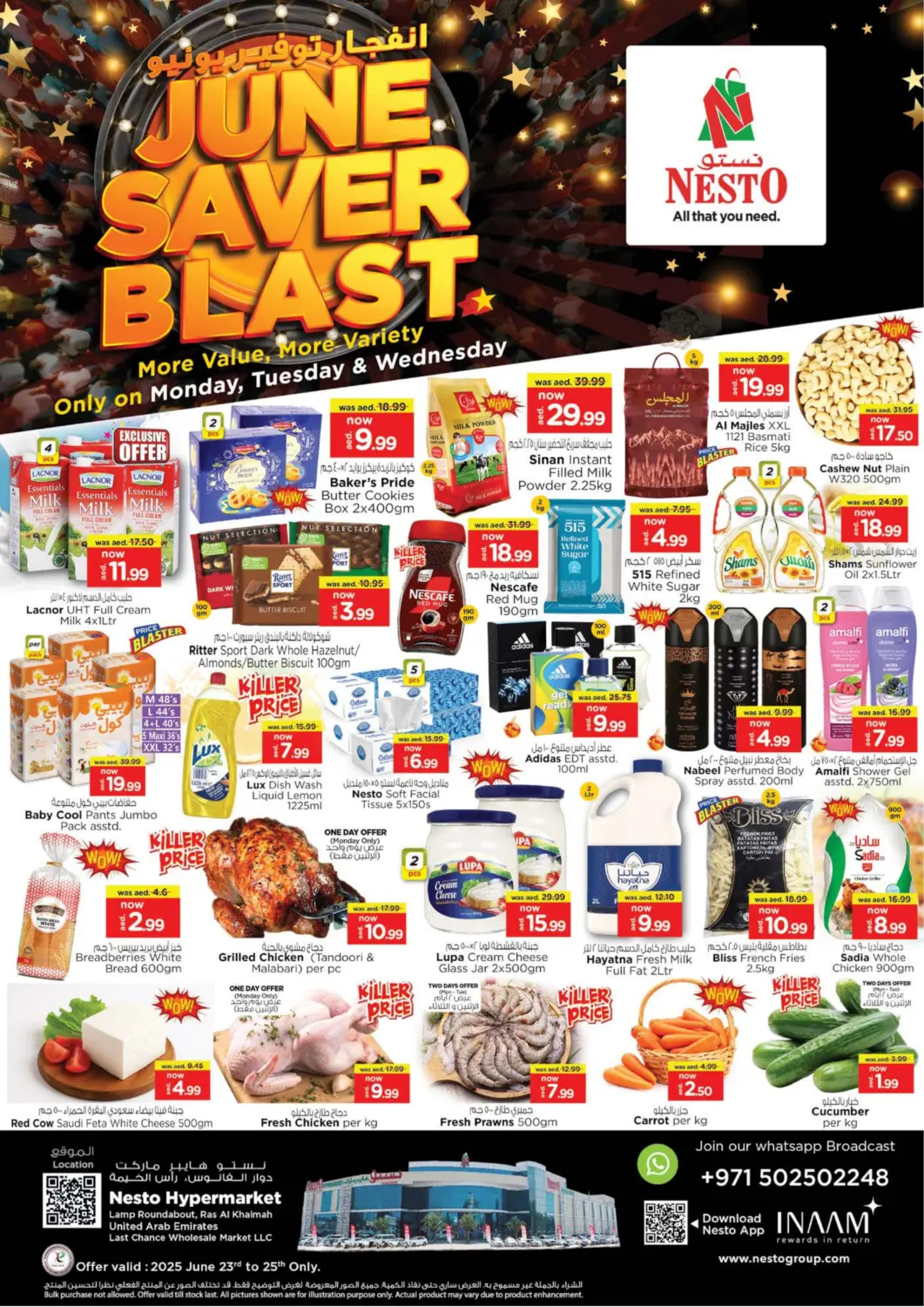 UAE - Ras al Khaimah Nesto Hypermarket offers in D4D Online. Lamp Roundabout, Ras al khaimah. . Till 25th June
