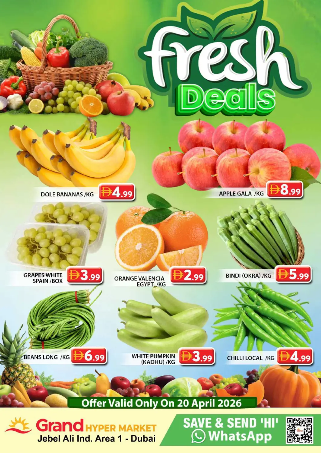 UAE - Dubai Grand Hyper Market offers in D4D Online. Jabel Ali industrial Area 1 - Dubai. . Till 26th April