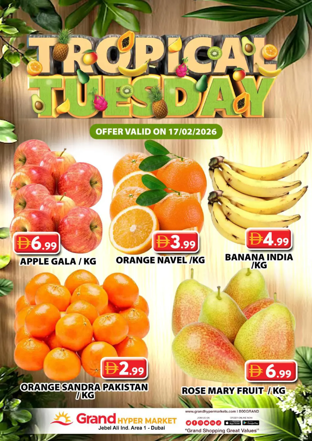 UAE - Dubai Grand Hyper Market offers in D4D Online. Jabel Ali industrial Area 1 - Dubai. . Only On 17th February