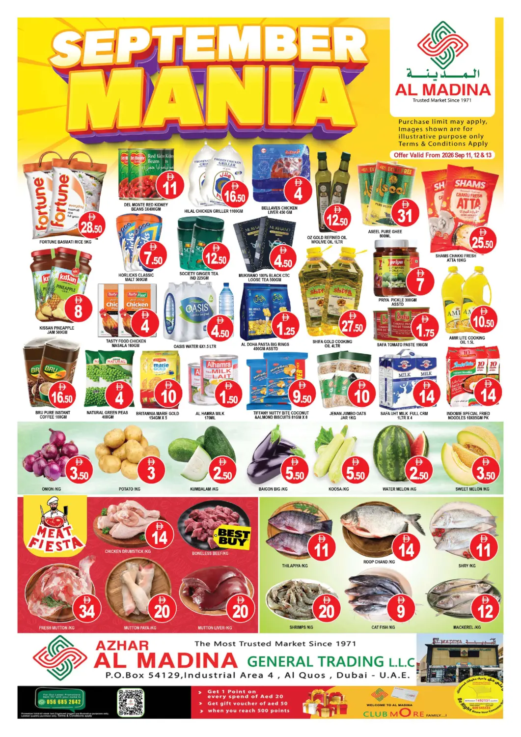 UAE - Dubai AL MADINA (Dubai) offers in D4D Online. Azhar Al Madina General Trading. . Till 13th September
