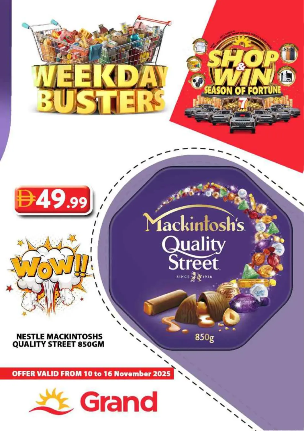 UAE - Dubai Grand Hyper Market offers in D4D Online. Weekday Busters. . Till 16th November