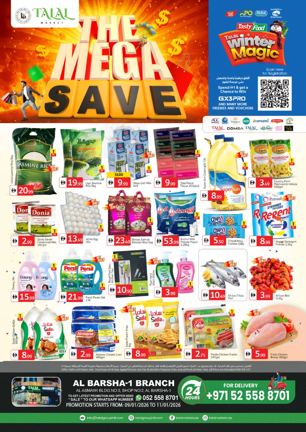 UAE - Dubai TALAL MARKET offers in D4D Online. Al Asmawi BLDg No2, Al Barsha. . Till 11th January