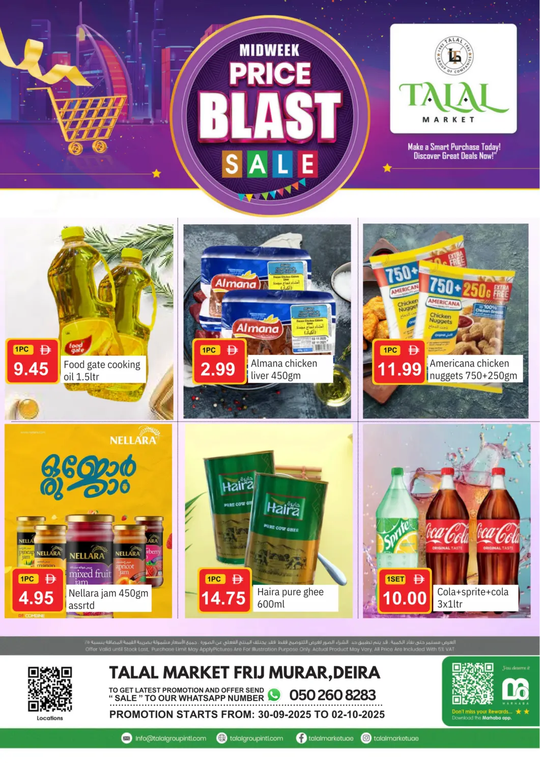 UAE - Dubai TALAL MARKET offers in D4D Online. Frijmurar,Deira. . Till 2nd October