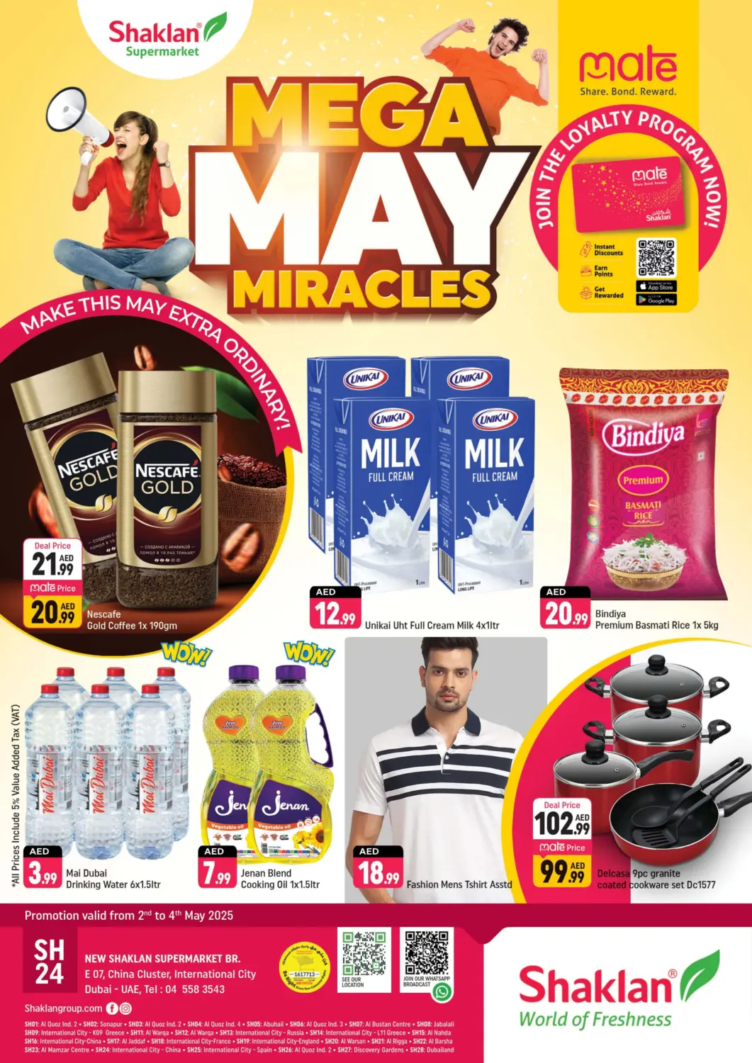 UAE - Dubai Shaklan  offers in D4D Online. E 07,China Cluster ,IC. . Till 4th May