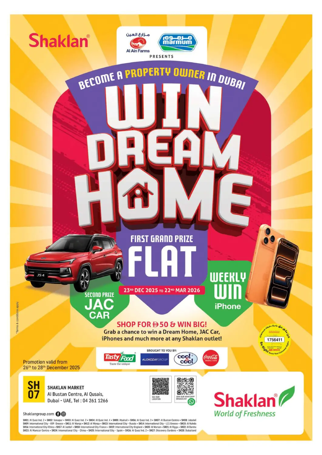 UAE - Dubai Shaklan  offers in D4D Online. Al Bustan centre,Al Qusais. . Till 28th December