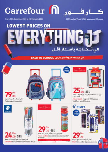 UAE - Dubai Carrefour UAE offers in D4D Online. Back To School. . Till 14th January