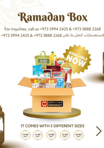 Bahrain Midway Supermarket offers in D4D Online. Ramadan Box. . Until Stock Last