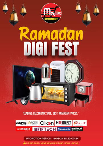 Qatar - Doha Majlis Hypermarket offers in D4D Online. Ramadan Digi Fest. . Till 22nd March