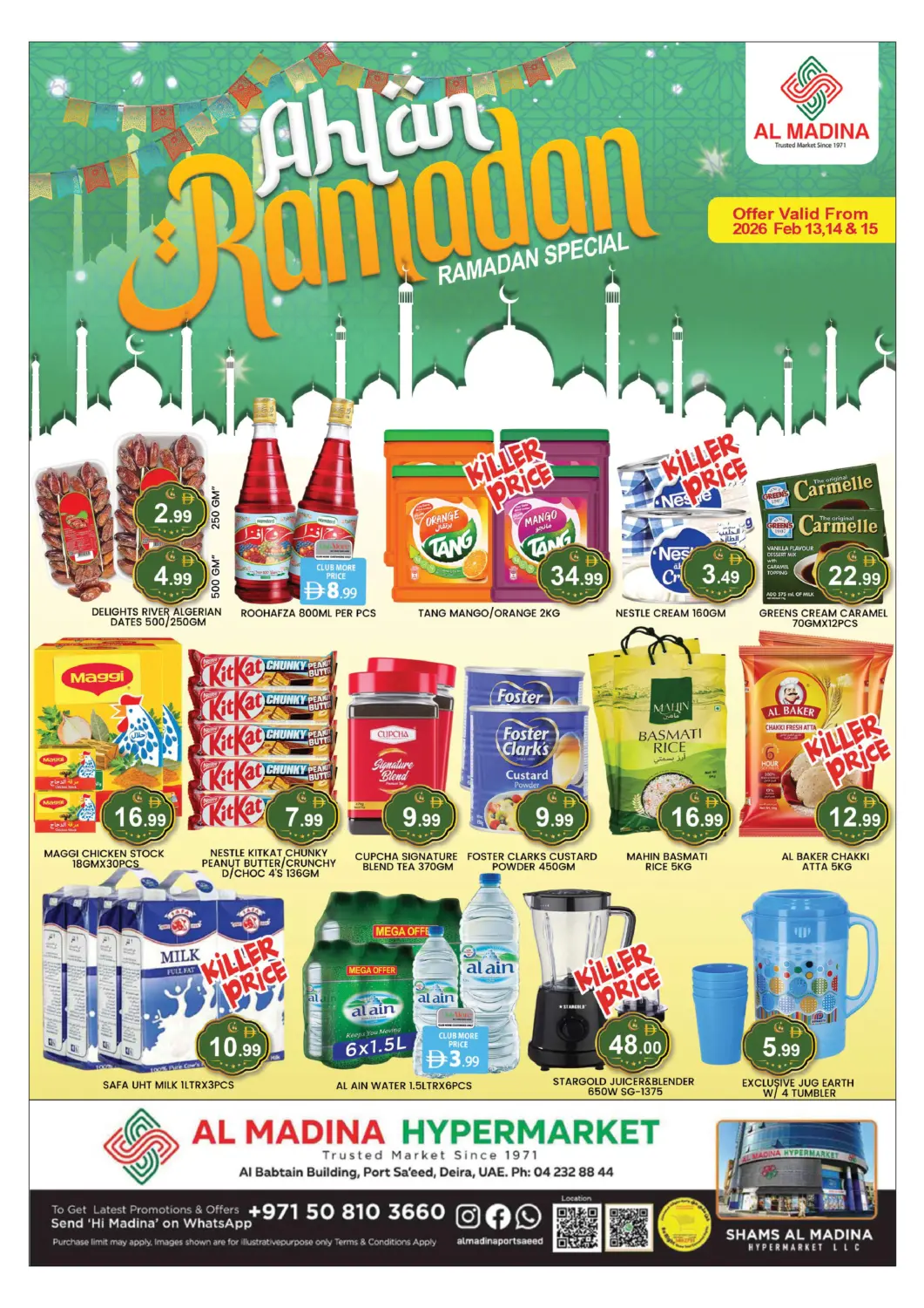 UAE - Dubai AL MADINA (Dubai) offers in D4D Online. Port Saeed - Deira. . Till 15th February