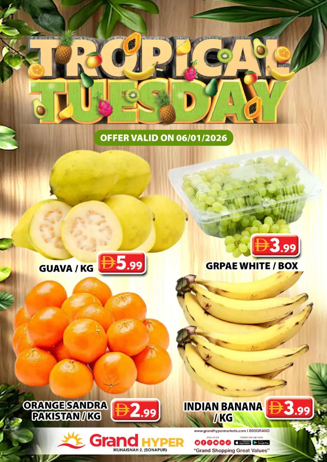 UAE - Dubai Grand Hyper Market offers in D4D Online. Muhaisnah 2 - Dubai. . Only On 6th January