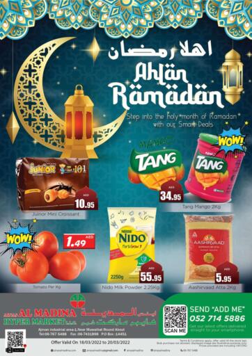UAE - Sharjah / Ajman Ainas Al madina hypermarket offers in D4D Online. Ahlan Ramadan. . Till 20th March