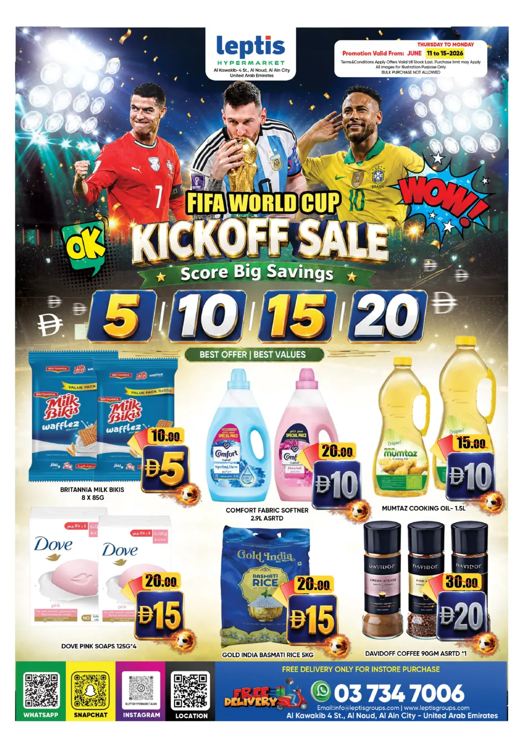 UAE - Al Ain Leptis Hypermarket  offers in D4D Online. Al Noud- Al Ain. . Till 15th June
