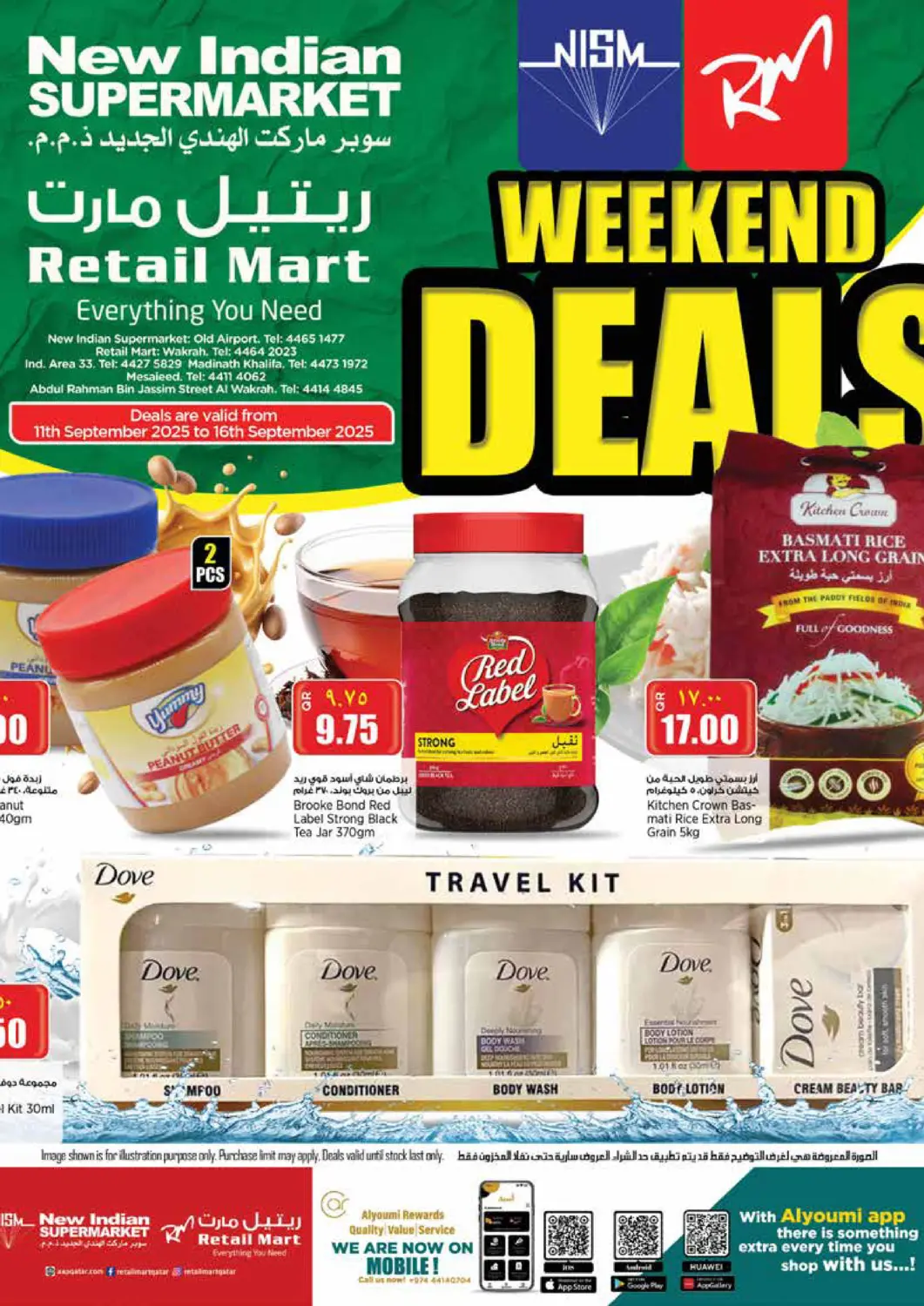 Qatar - Al-Shahaniya Retail Mart offers in D4D Online. Weekend Deals. . Till 16th September
