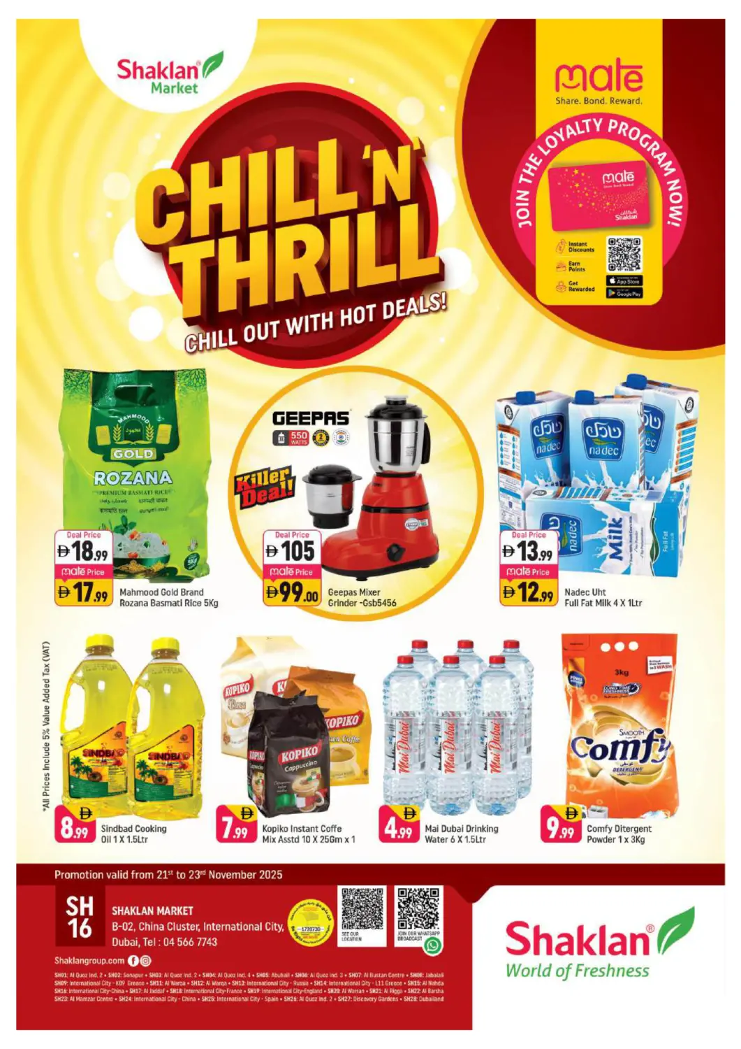 UAE - Dubai Shaklan  offers in D4D Online. B-02,China Cluster,IC-Dubai. . Till 23rd November