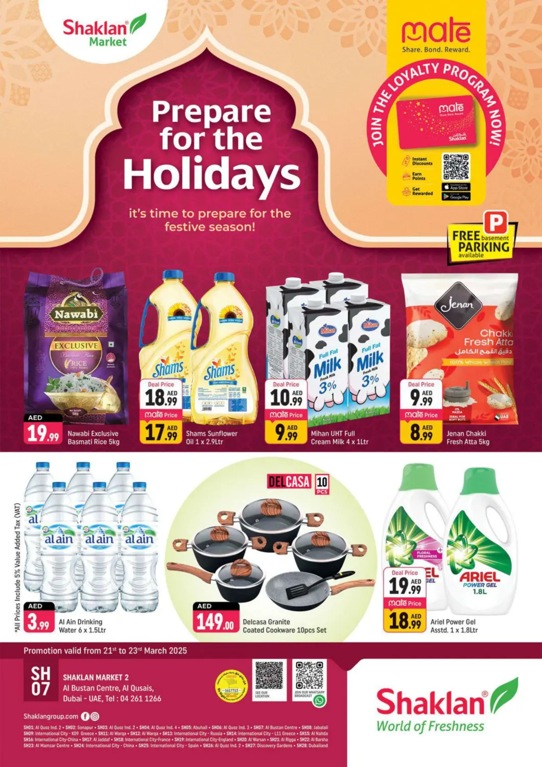 UAE - Dubai Shaklan  offers in D4D Online. Al Bustan Centre, Al Qusais- Dubai. . Till 23rd March