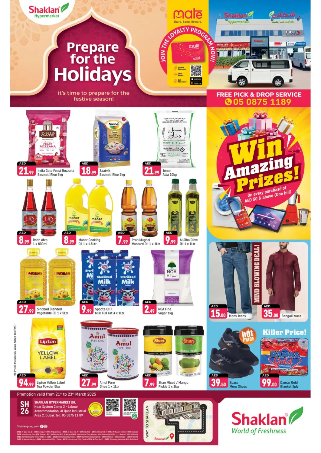 UAE - Dubai Shaklan  offers in D4D Online. Near System Camp 2 - Labour , Al quoz industrial area 2. . Till 23rd March