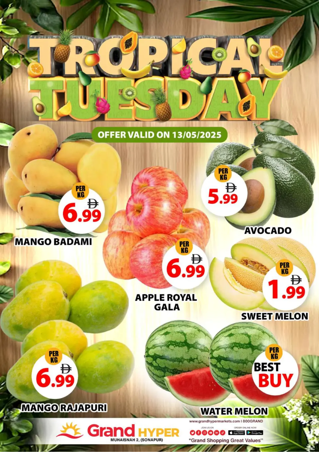 UAE - Abu Dhabi Grand Hyper Market offers in D4D Online. Muhaisnah 2, (Sonapur). . Only On 13th May