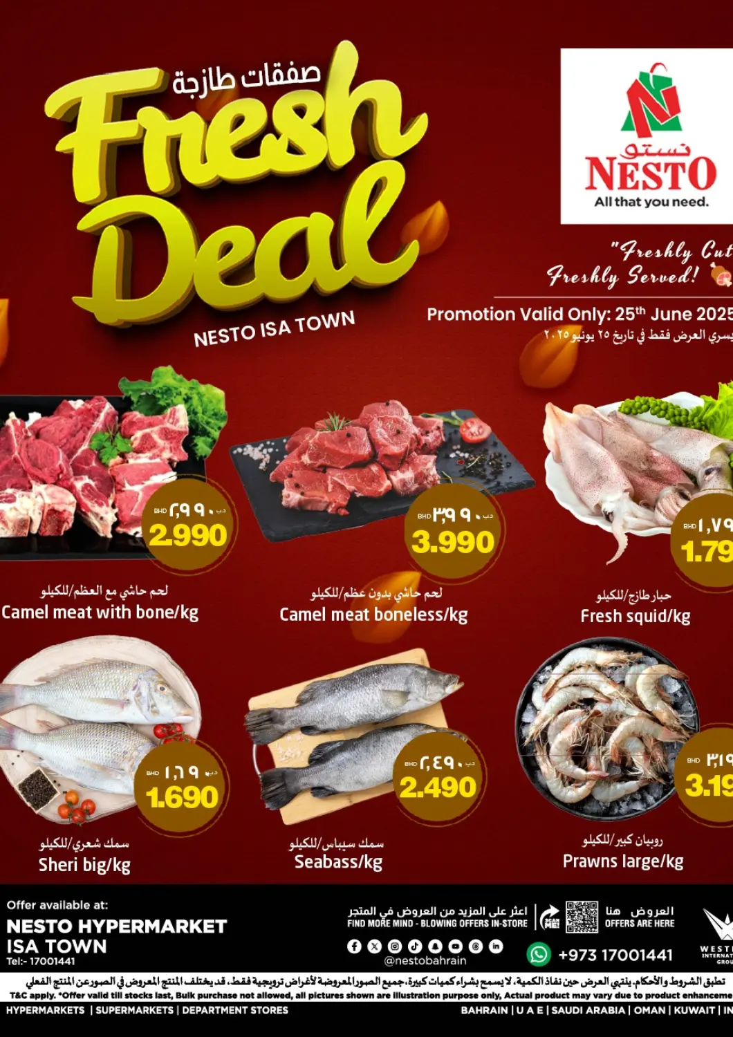 Bahrain NESTO  offers in D4D Online. Fresh Deals. . Only On 25th June