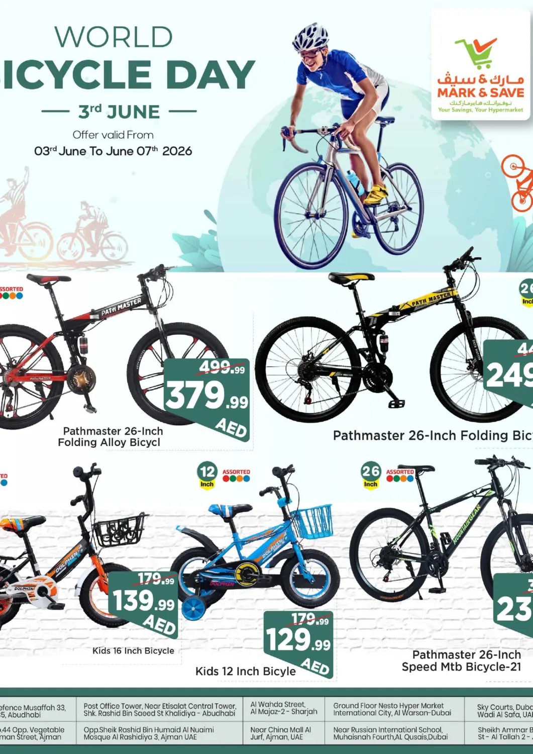 UAE - Sharjah / Ajman Mark & Save offers in D4D Online. World Bicycle Day. . Till 7th June