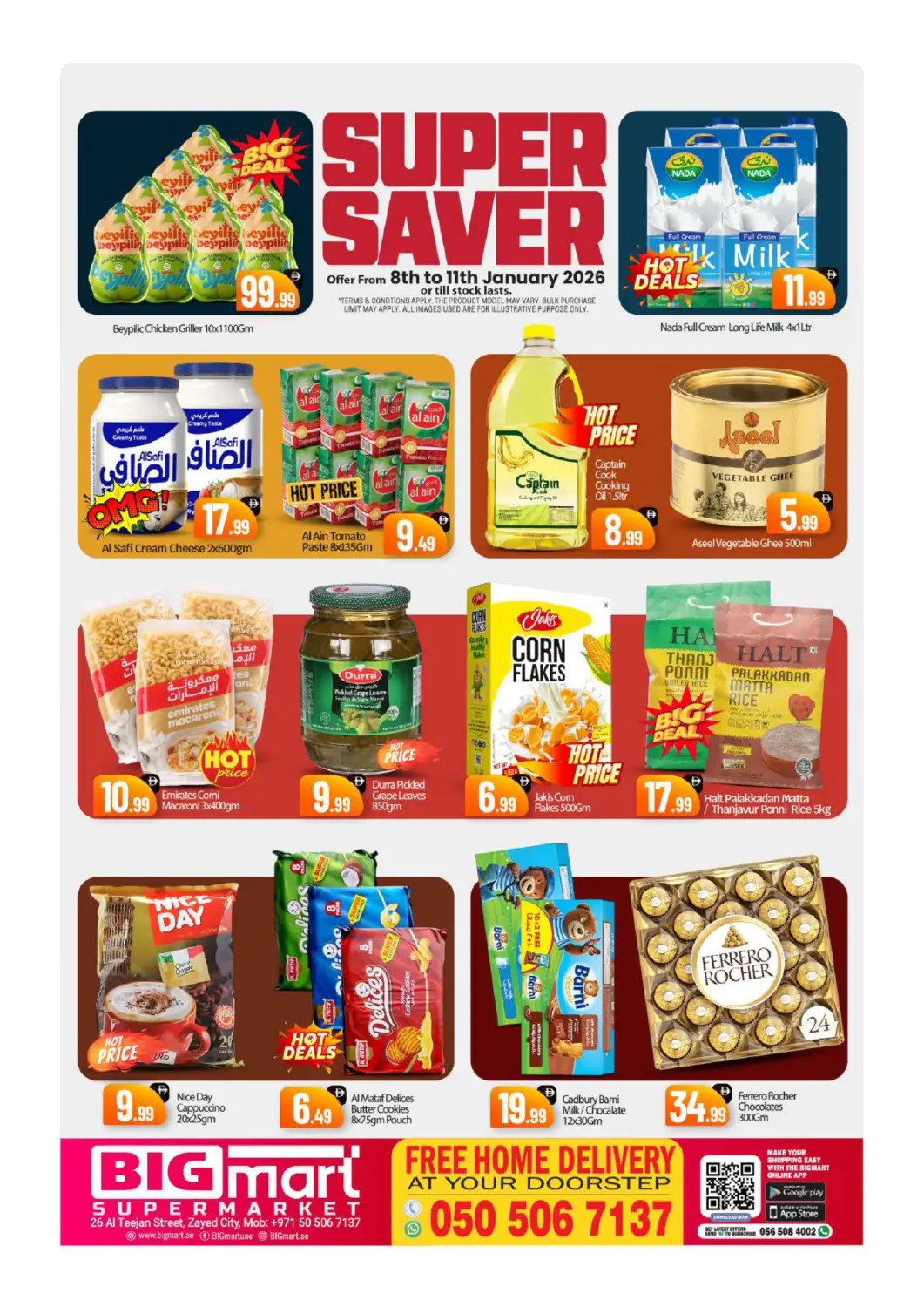 UAE - Abu Dhabi BIGmart offers in D4D Online. Al Teejan Street,Zayed city. . Till 11th January