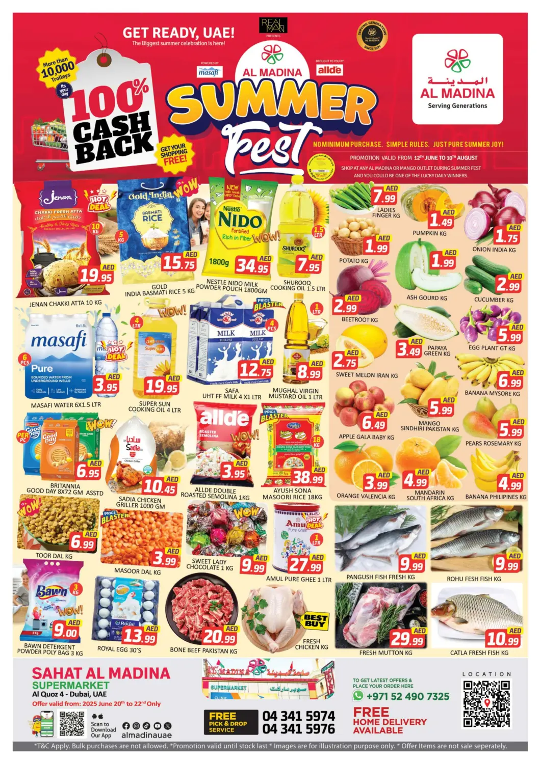 UAE - Dubai Al Madina  offers in D4D Online. Sahat Al Madina - Al Quoz. . Till 22nd June