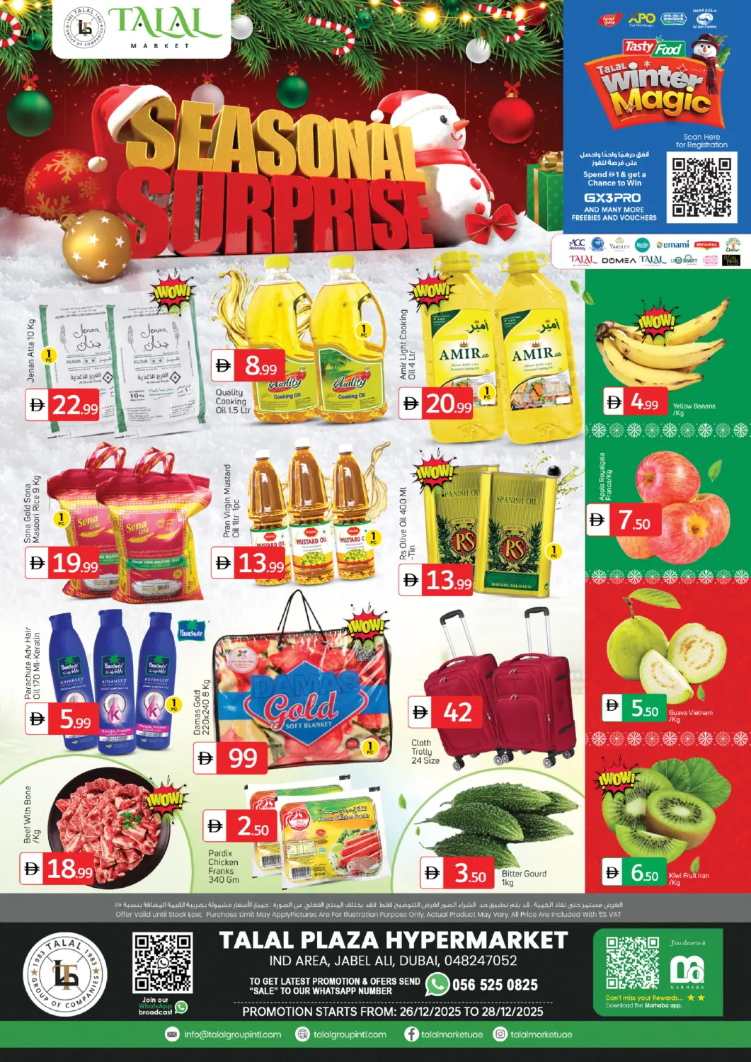 UAE - Dubai TALAL MARKET offers in D4D Online. Jabel Ali -  Dubai. . Till 28th December