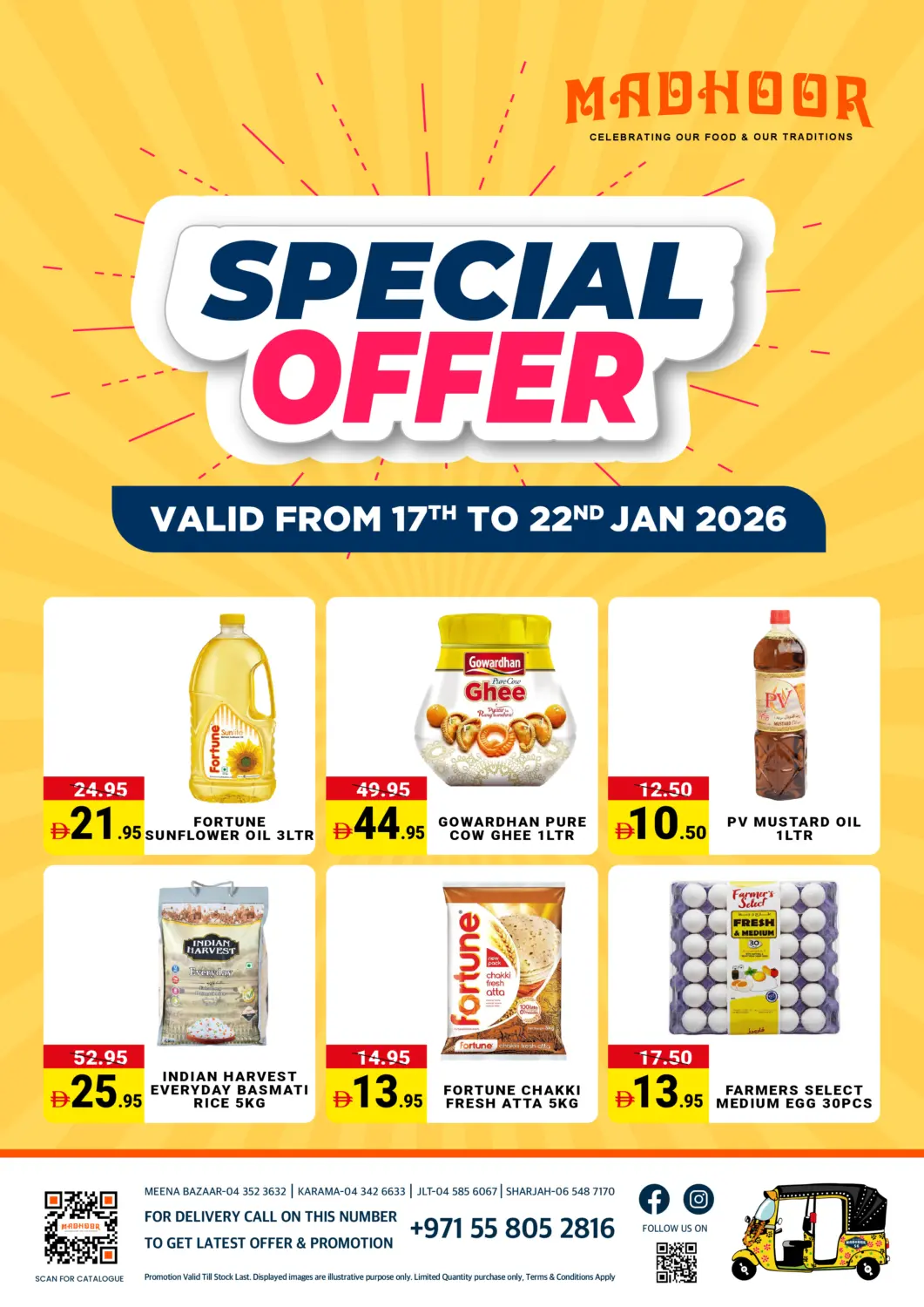 UAE - Dubai MADHOOR SUPERMARKET L.L.C offers in D4D Online. Special Offer. . Till 22nd January