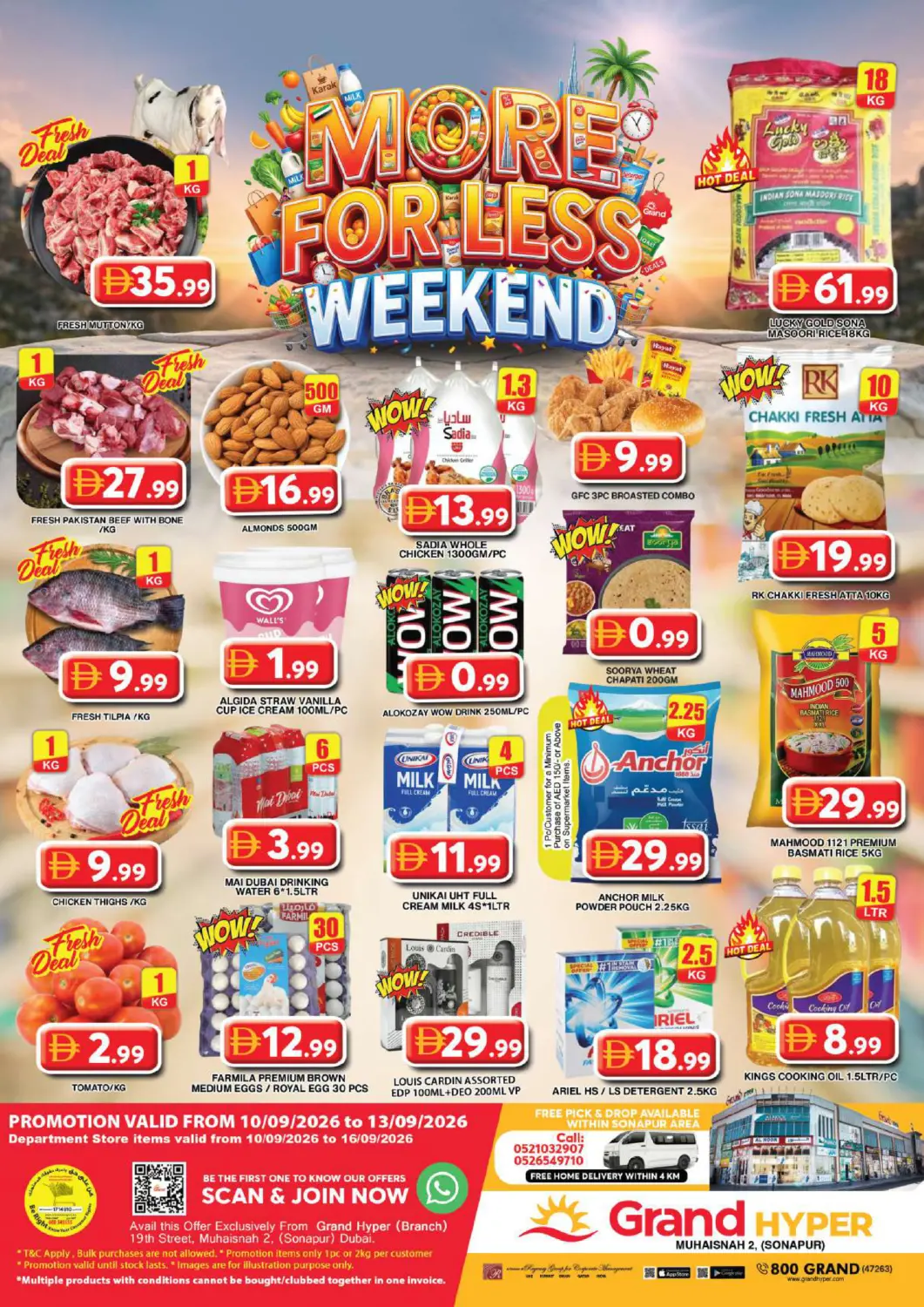 UAE - Dubai Grand Hyper Market offers in D4D Online. Muhaisnah 2-Sonopur. . Till 16th September