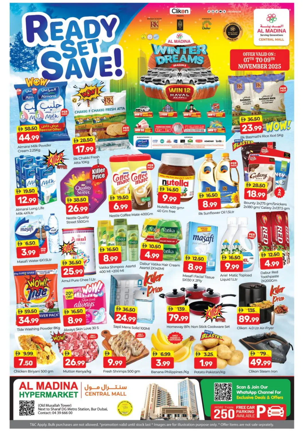 UAE - Dubai Al Madina  offers in D4D Online. Central Mall, Burdubai. . Till 9th November