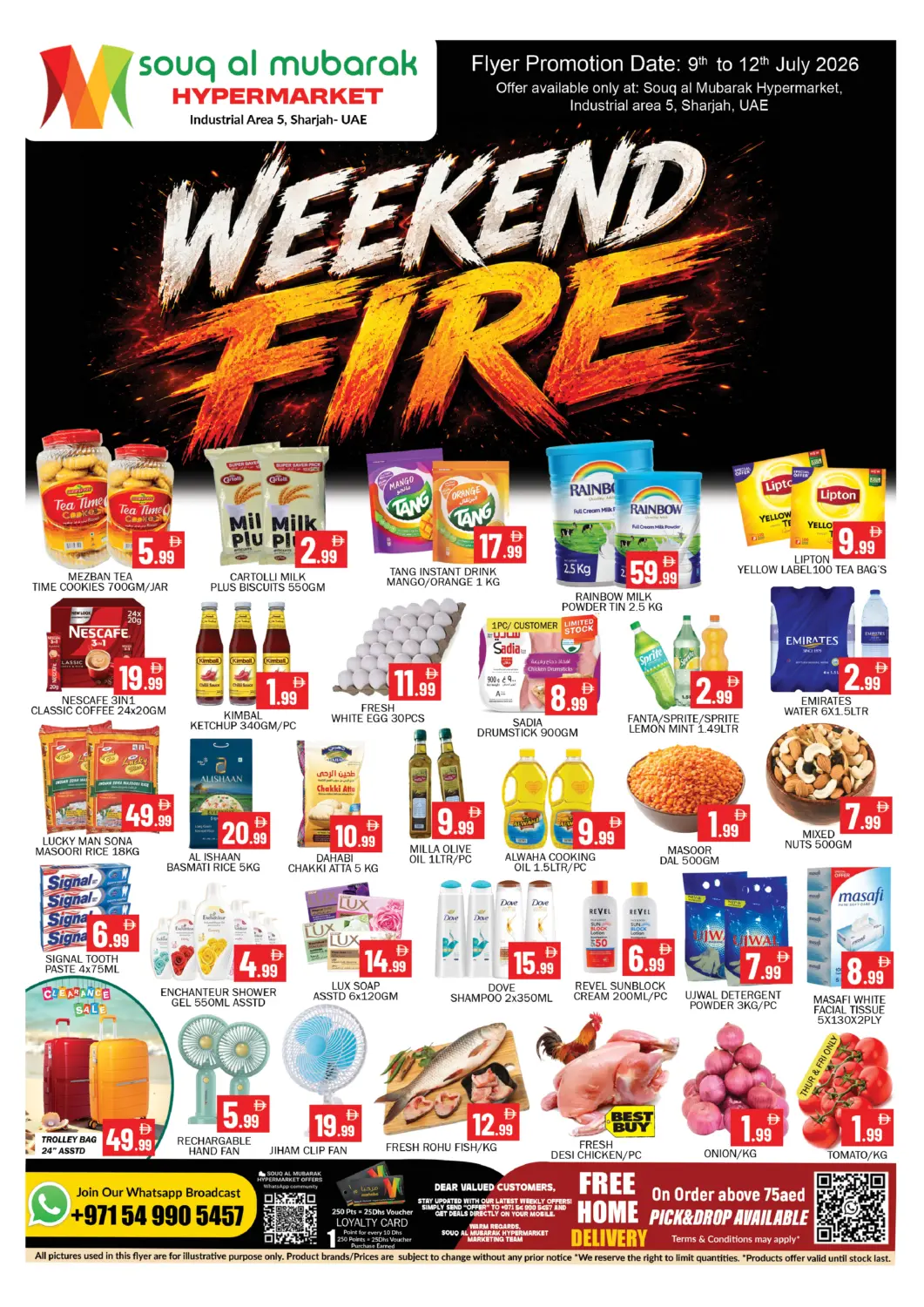 UAE - Sharjah / Ajman Souk Al Mubarak Hypermarket offers in D4D Online. Industrial Area 5 Sharjah. . Till 12th July