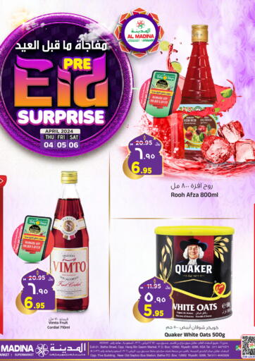 KSA, Saudi Arabia, Saudi - Riyadh Al Madina Hypermarket offers in D4D Online. Pre Eid Surprise. . Till 6th April