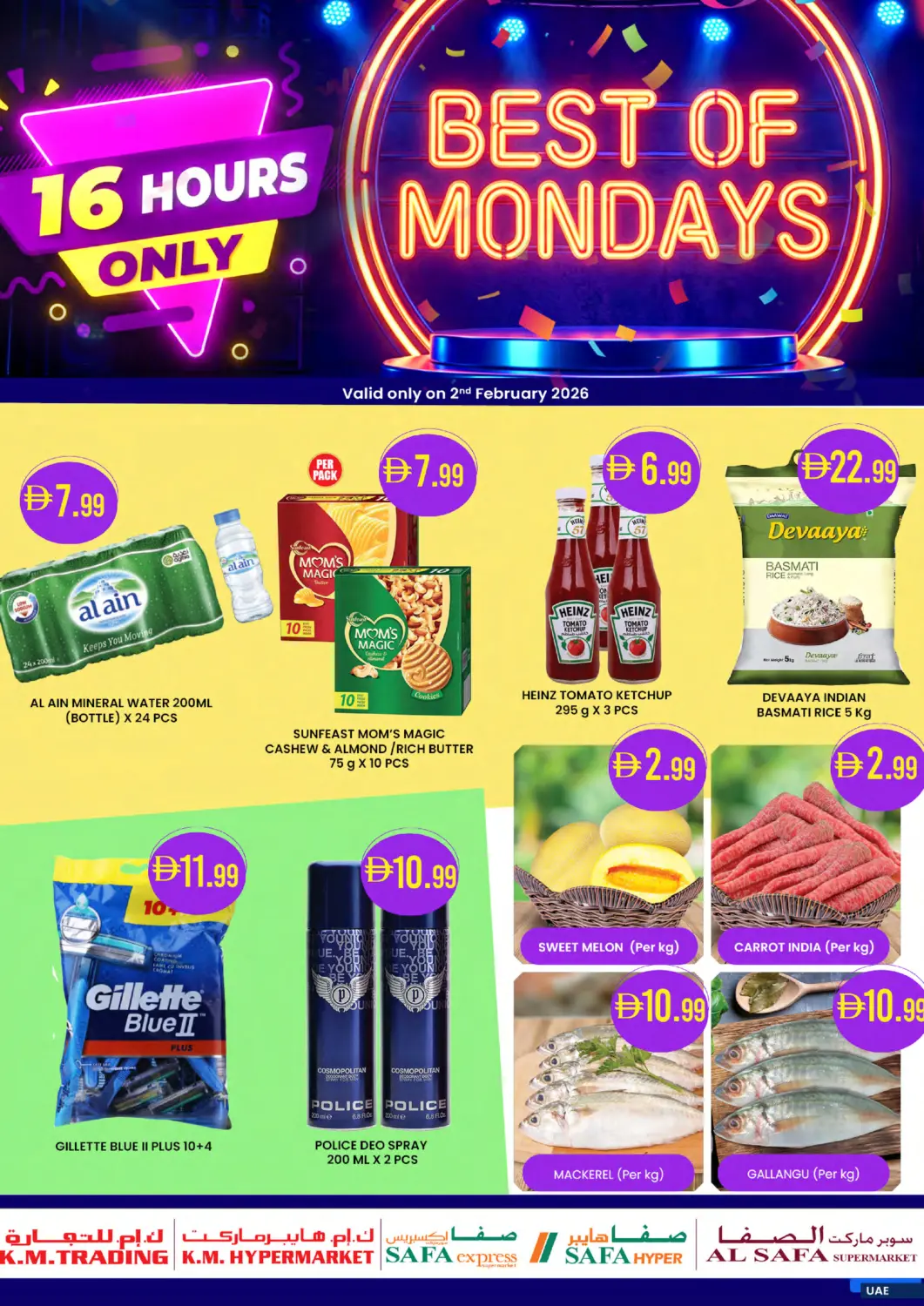 UAE - Abu Dhabi Safa Hyper offers in D4D Online. Best Of Mondays. . Only On 2nd February