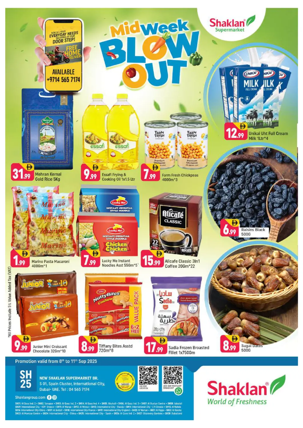 UAE - Dubai Shaklan  offers in D4D Online. Spain Cluster, Italy Cluster,Persia Cluster,France Cluster - Dubai. . Till 11th September