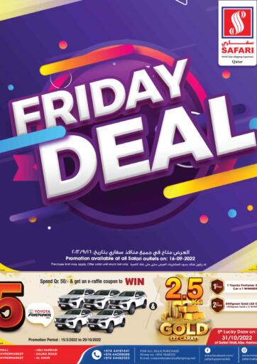 Qatar - Al Rayyan Safari Hypermarket offers in D4D Online. Friday Deals. . Only on 16th Septmeber