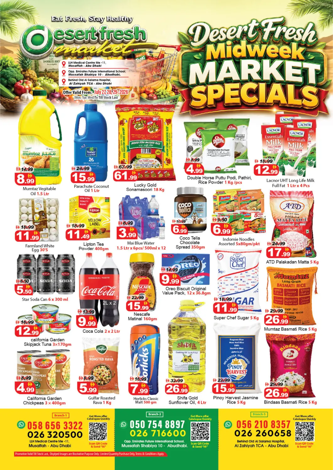 UAE - Abu Dhabi DESERT FRESH MARKET  offers in D4D Online. Midweek Market Specials. . Till 29th July