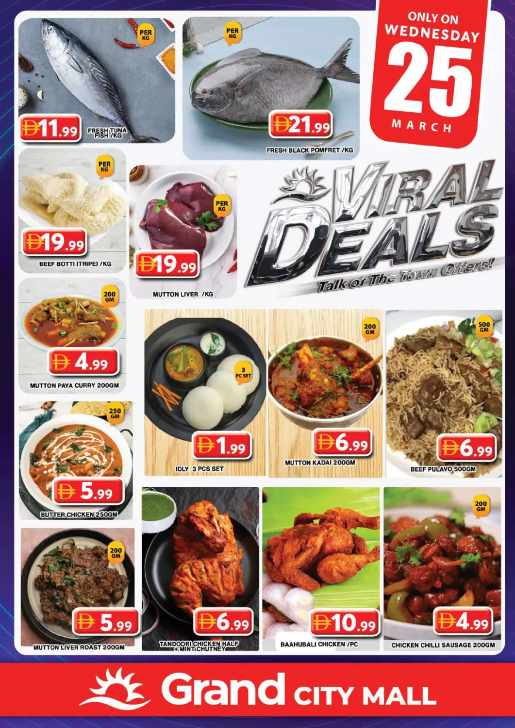 UAE - Dubai Grand Hyper Market offers in D4D Online. Grand City Mall,Dubai. . Only On 25th March