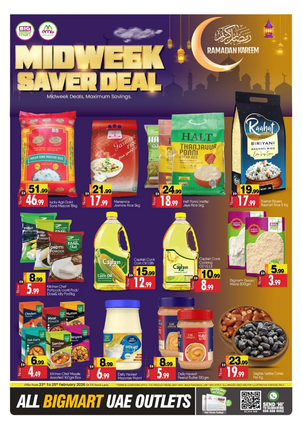 UAE - Abu Dhabi BIGmart offers in D4D Online. Midweek Saver Deal. . Till 25th February