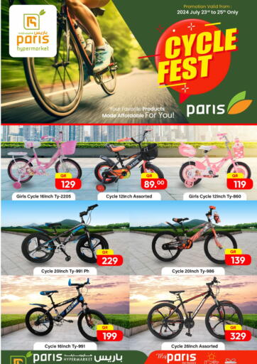 Qatar - Al-Shahaniya Paris Hypermarket offers in D4D Online. Cycle Fest. . Till 25th July