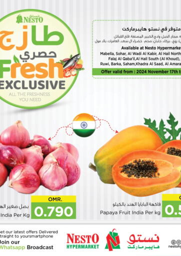 Oman - Muscat Nesto Hyper Market   offers in D4D Online. Fresh Exclusive. . Till 18th November