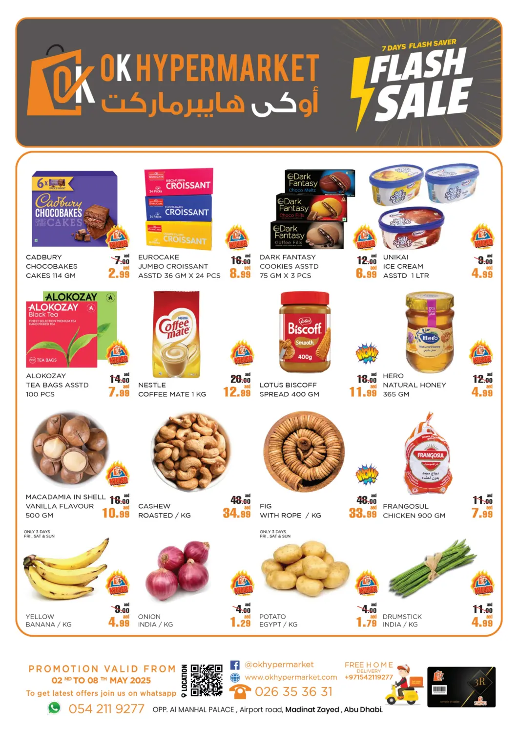 UAE - Abu Dhabi OK Hypermarket LLC SPC offers in D4D Online. Flash Sale. . Till 8th May