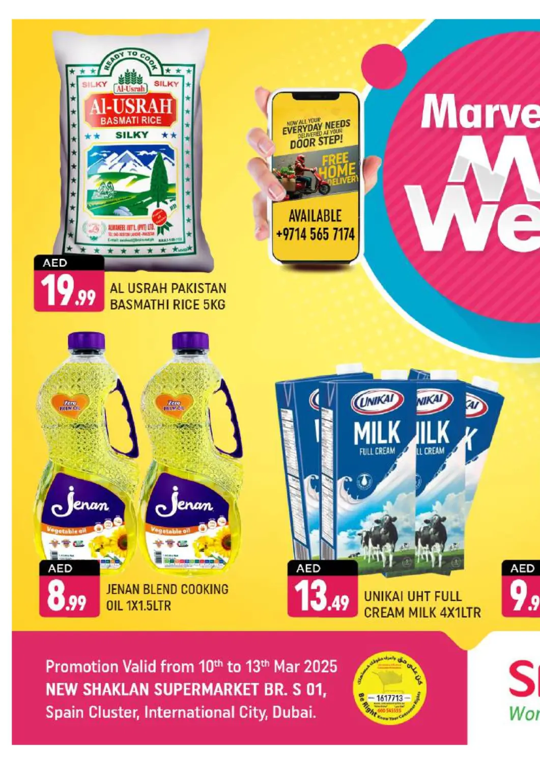 UAE - Dubai Shaklan  offers in D4D Online. S 01,Spain Cluster. . Till 13th March
