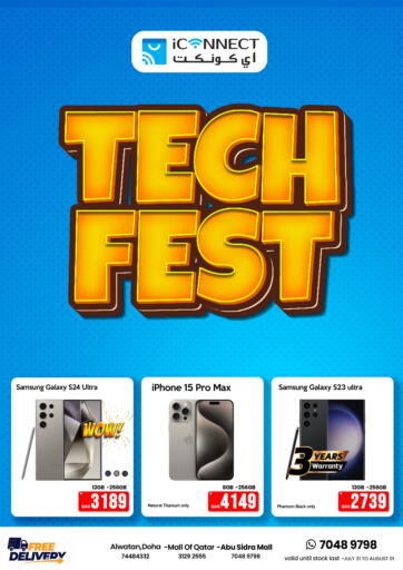 Qatar - Al Wakra iCONNECT  offers in D4D Online. Tech Fest. . Till 7th August