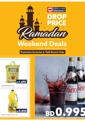 Bahrain Midway Supermarket offers in D4D Online. Weekend Deals. . Till 22nd February