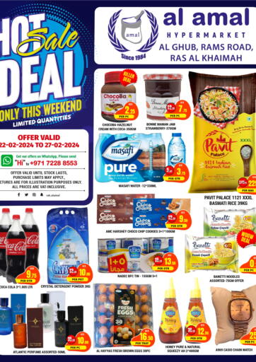 UAE - Ras al Khaimah AL AMAL HYPER MARKET LLC offers in D4D Online. Hot Sale Deal. . Till 27th February