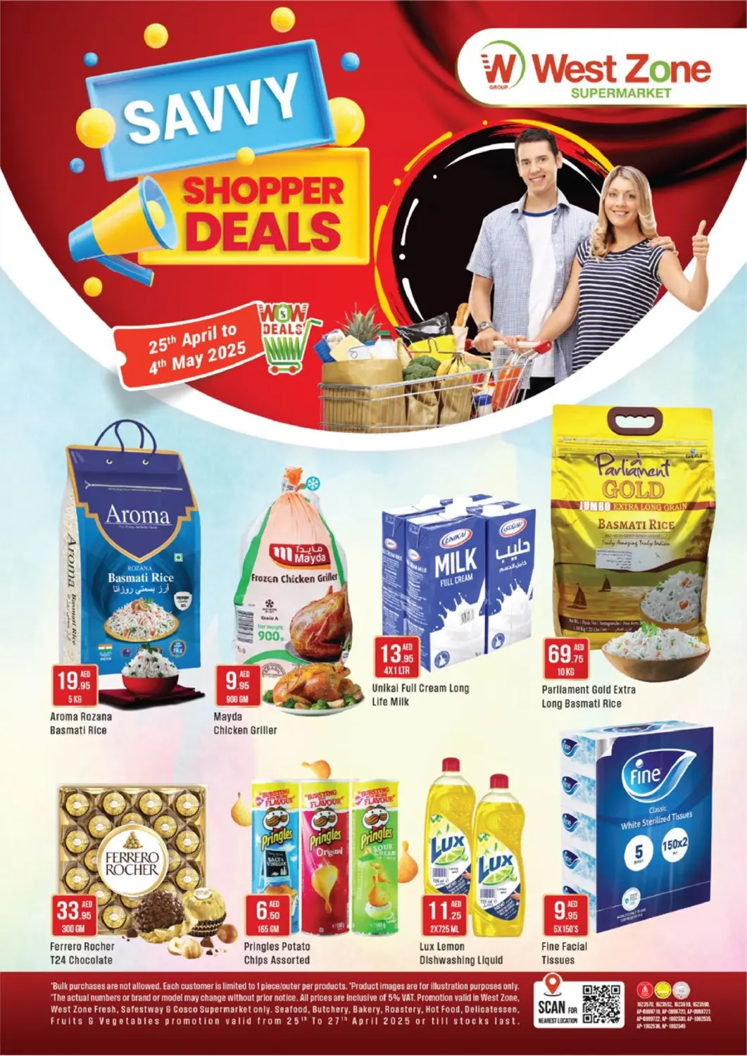 UAE - Sharjah / Ajman West Zone Supermarket offers in D4D Online. Savy Shopper Deals. . Till 4th May
