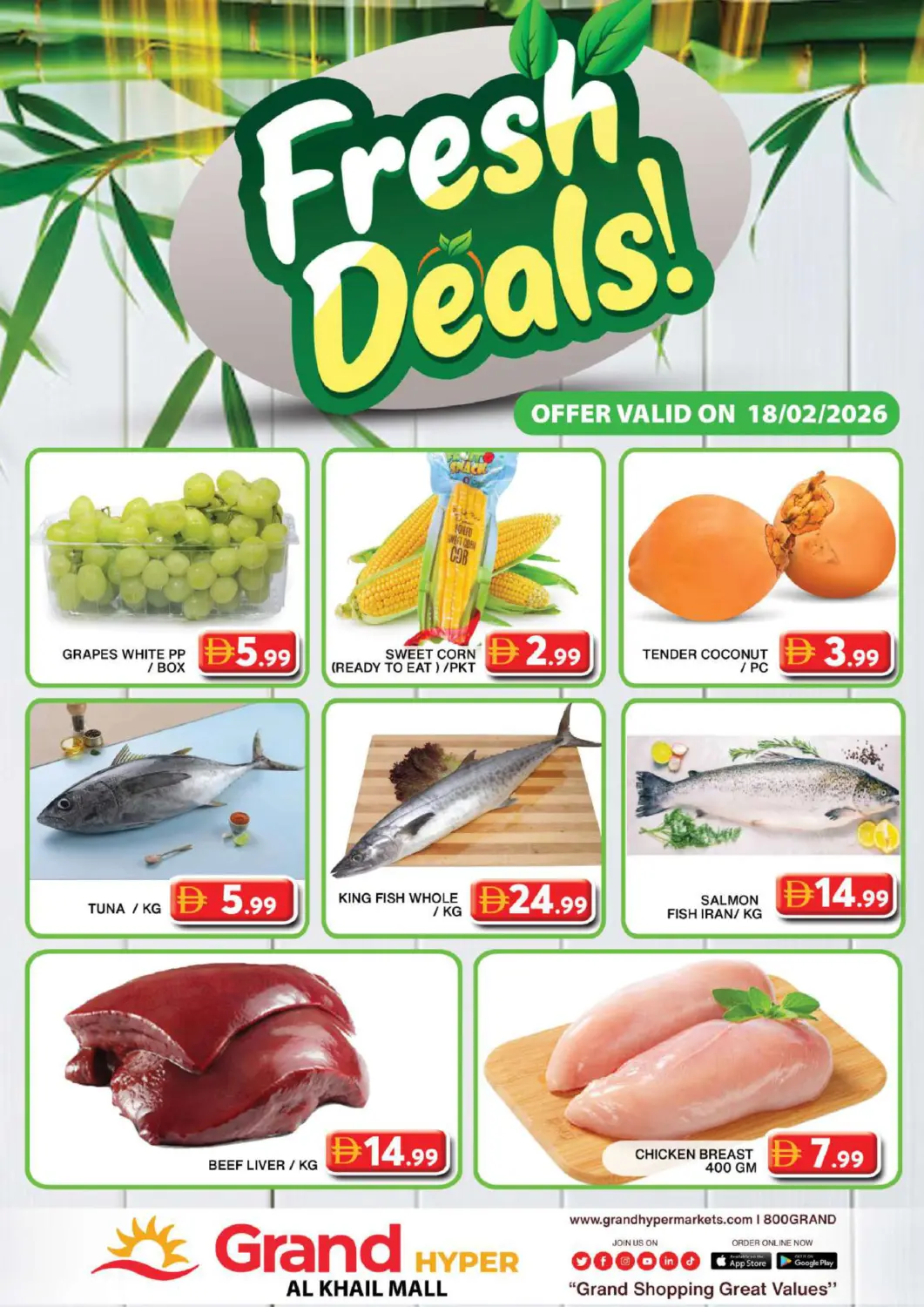 UAE - Dubai Grand Hyper Market offers in D4D Online. Al Khail Mall, Dubai. . Only On 18th February